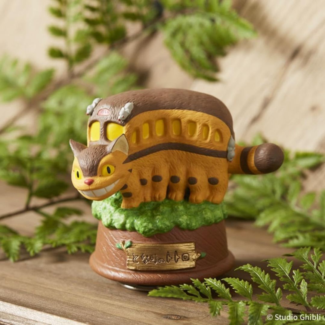 Music Box Studio Ghibli My Neighbor Totoro Cat Bus Porcelain Original