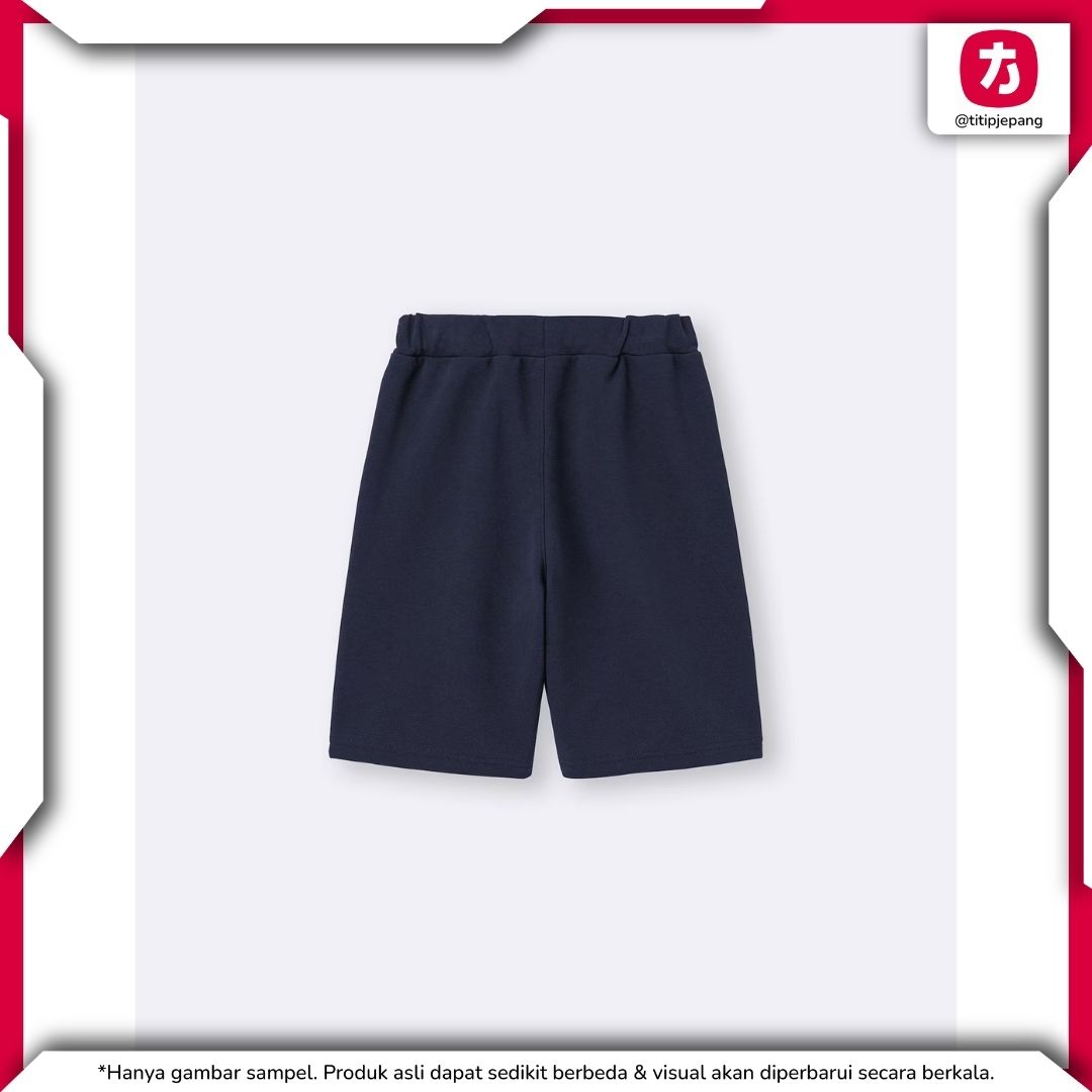 Celana GU Kirby Sweat Shorts Anak Unisex Navy untuk Gaya Santai Harian Celana GU Kirby Sweat Shorts Anak Unisex Navy untuk Gaya Santai Harian