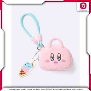 Pouch GU Kirby Pink Mini dengan Desain Menarik untuk Menyimpan Barang Kecil