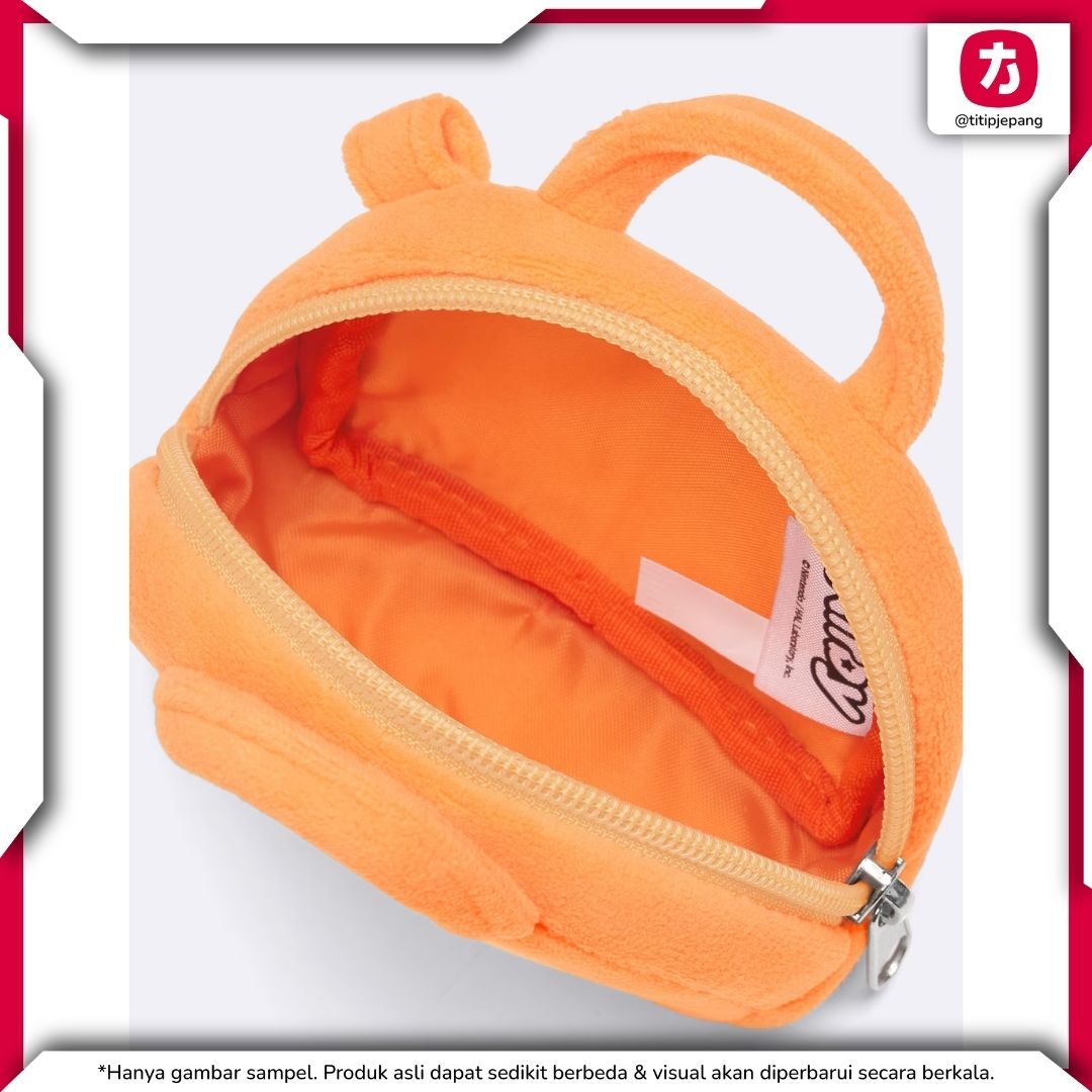 Pouch GU Kirby Orange Mini dengan Desain Karakter untuk Barang Kecil Harian