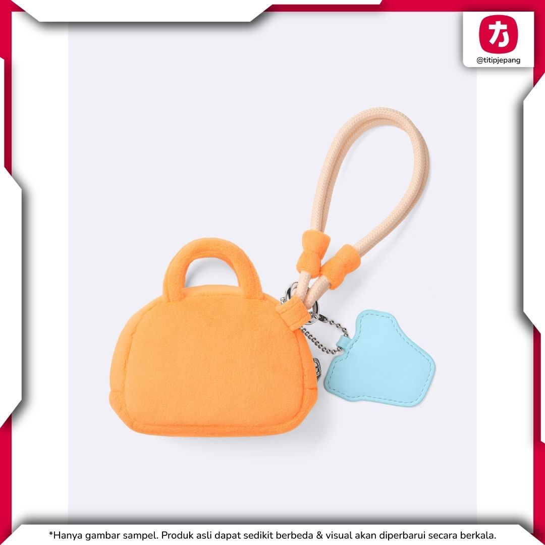 Pouch GU Kirby Orange Mini dengan Desain Karakter untuk Barang Kecil Harian