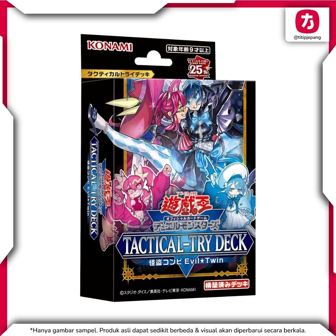 Yu-Gi-Oh TCG! Kartu Yugioh Official Card Game Tactical-Try Deck Evil Twin the Kaito Pair