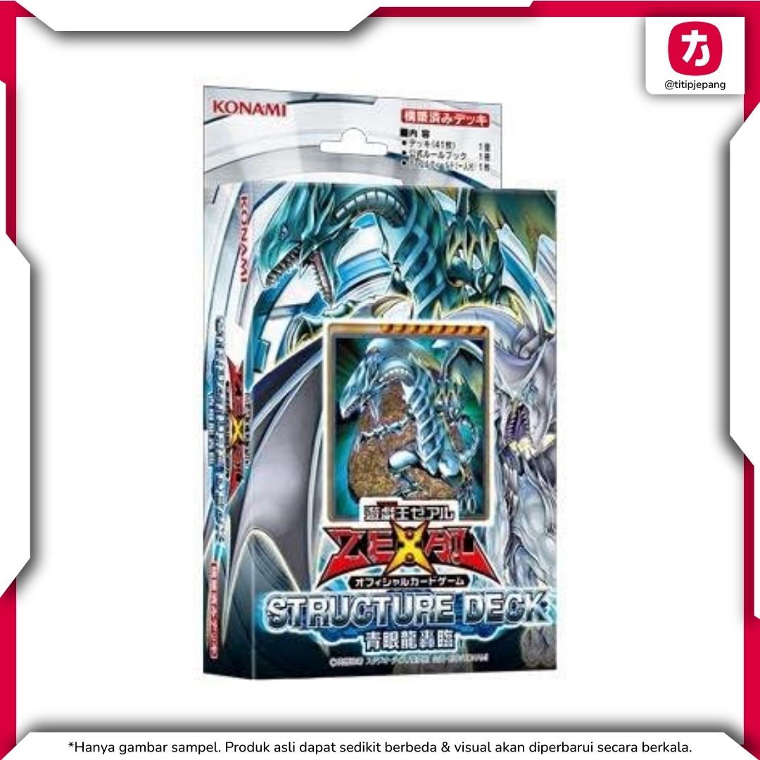  Kartu Yugioh Official Card Game Zexal Structure Deck The Blue-Eyed Dragon's Thundering Descent (TCG Yu-Gi-Oh!) 