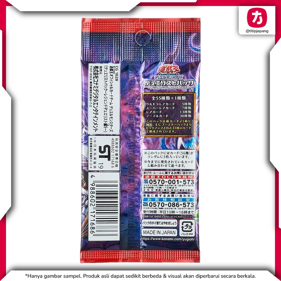 Kartu Yu-Gi-Oh! Duelist Pack Legend Duelist 5 untuk Koleksi dan Deck Kartu Yu-Gi-Oh! Duelist Pack Legend Duelist 5 untuk Koleksi dan Deck