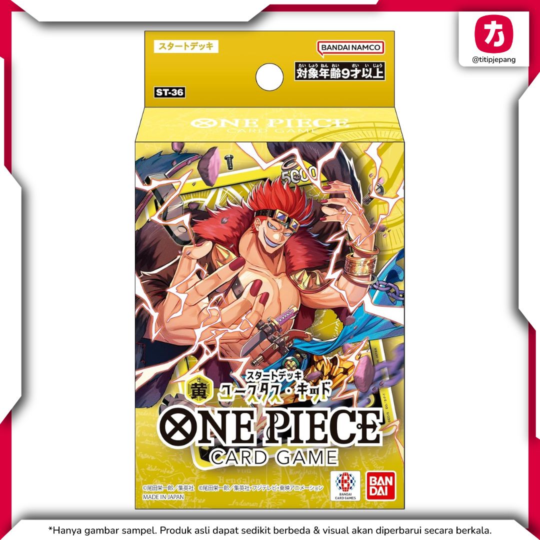 ST-36 Yellow Eustus Kid Starter Deck One Piece Card Game Bandai Set of 2 ST-36 Yellow Eustus Kid Starter Deck One Piece Card Game Bandai Set of 2