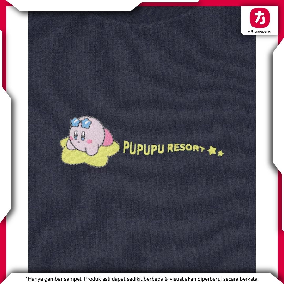 Baju Santai GU Kirby Navy Pria Setelan Piyama Handuk Adem Empuk