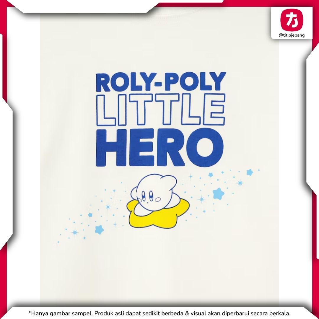 Kaos GU Kirby Anak Natural Baju Atasan Unisex Bahan Katun Adem Kaos GU Kirby Anak Natural Baju Atasan Unisex Bahan Katun Adem
