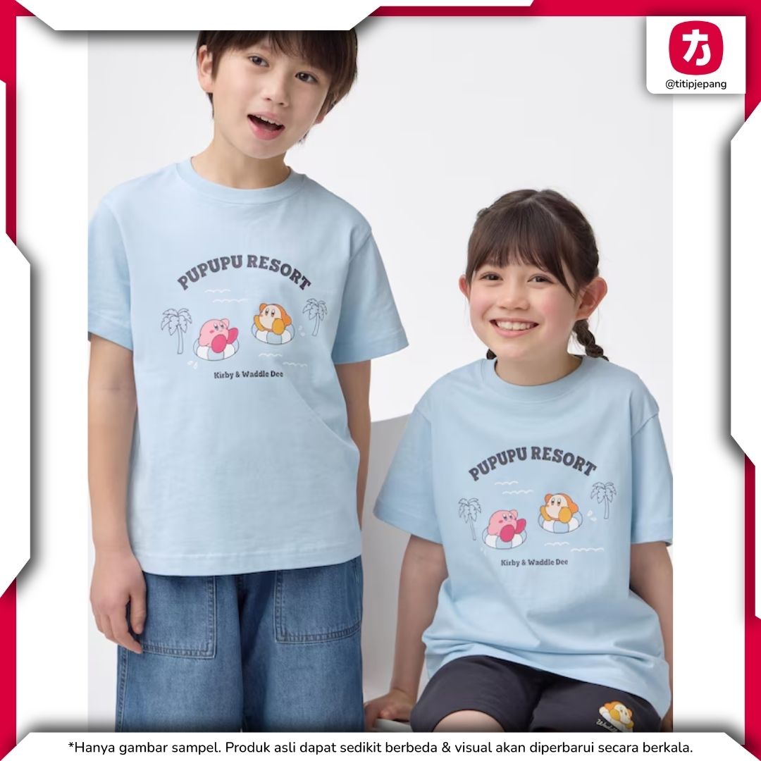 Kaos GU Kirby Anak Cerah Baju Unisex Anak Laki Laki Perempuan Kaos GU Kirby Anak Cerah Baju Unisex Anak Laki Laki Perempuan