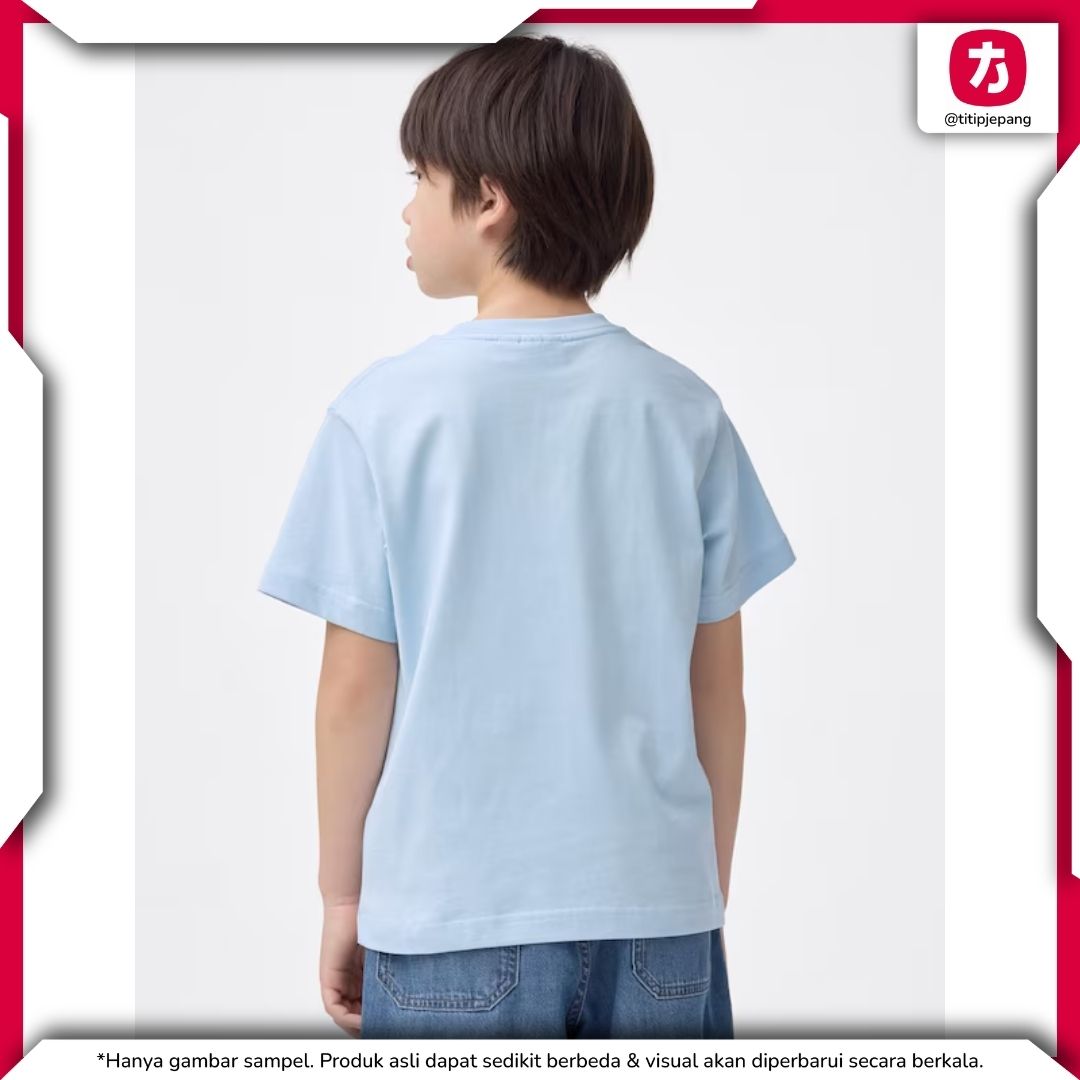 Kaos GU Kirby Anak Cerah Baju Unisex Anak Laki Laki Perempuan