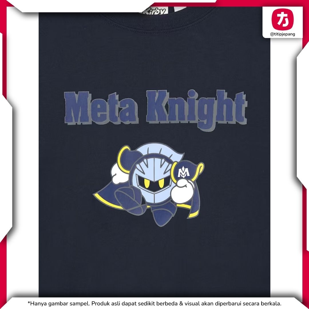 Kaos GU Kirby Anak Navy Baju Unisex Motif Meta Knight Keren Kaos GU Kirby Anak Navy Baju Unisex Motif Meta Knight Keren
