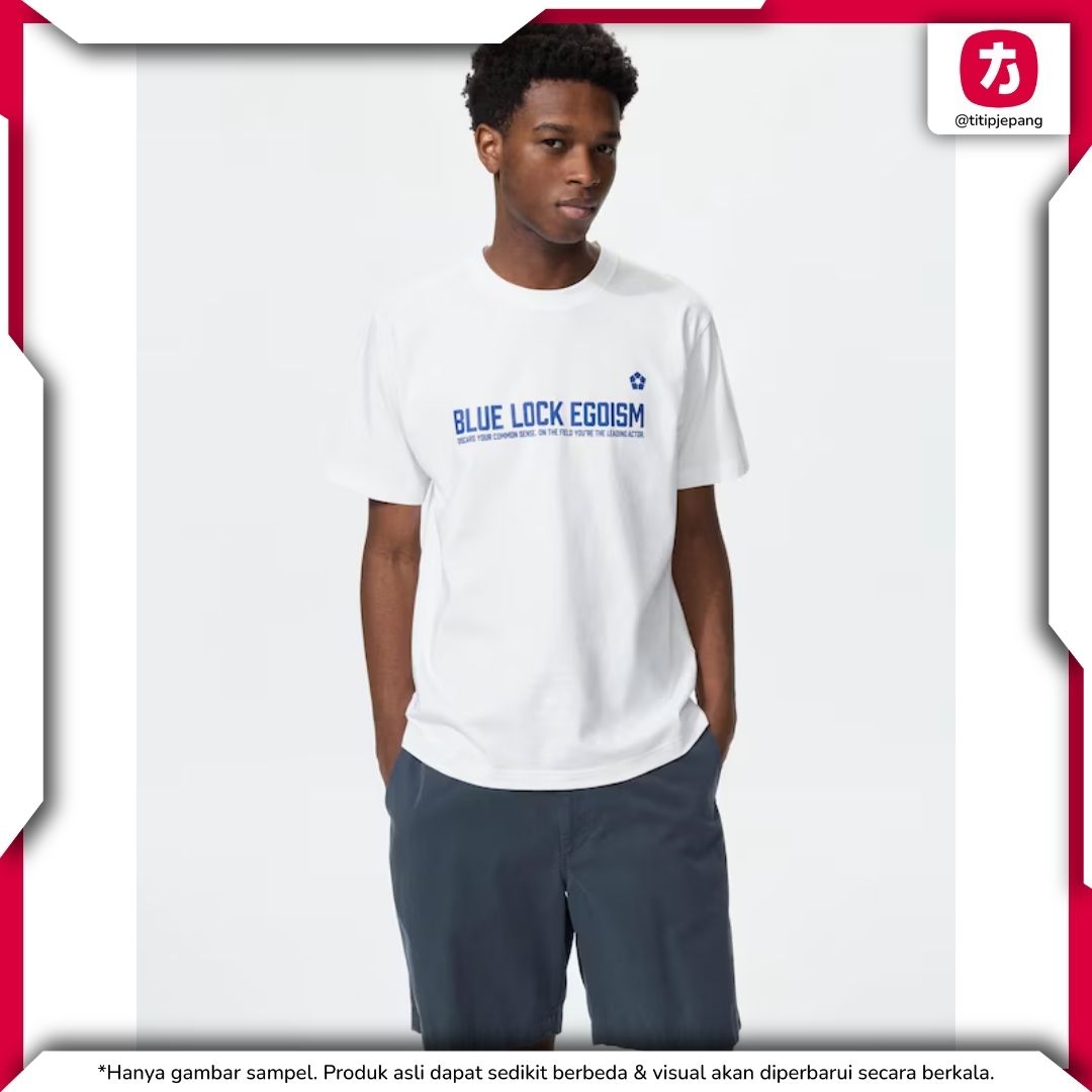 Kaos Blue Lock Uniqlo 1 dengan Ilustrasi Karakter dan Tema Egoisme