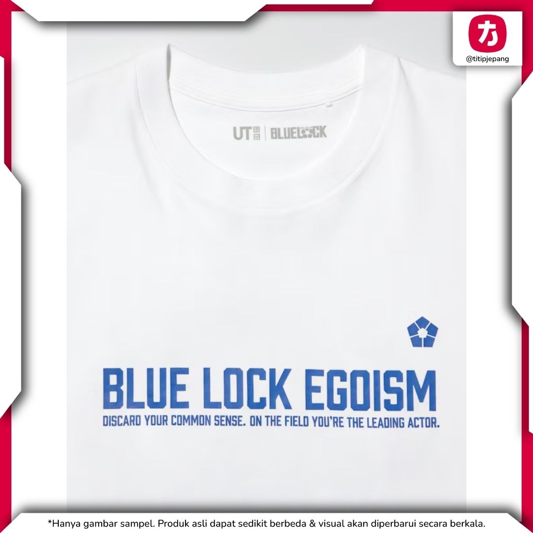 Kaos Blue Lock Uniqlo 1 dengan Ilustrasi Karakter dan Tema Egoisme
