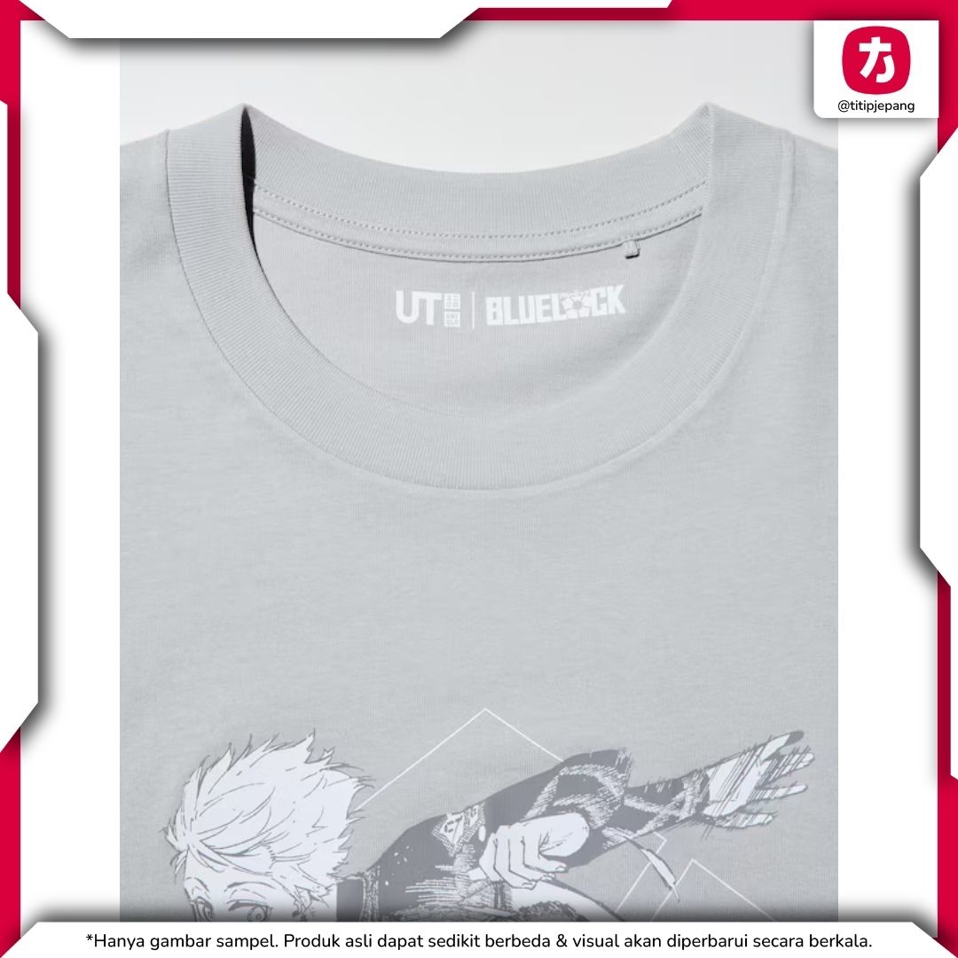 Kaos Blue Lock Uniqlo Nagi dengan Motif Black Hole Trap yang Ikonik