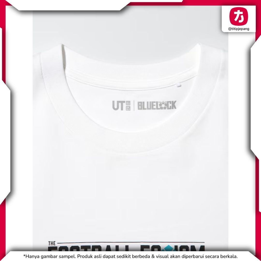 Kaos Blue Lock Uniqlo 2 Rin dengan Desain Football Egoism Magazine