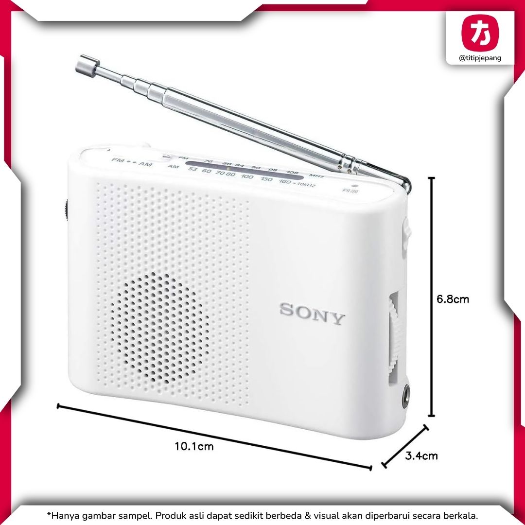 Sony ICF-51 FM AM Portable Radio White Sony ICF-51 FM AM Portable Radio White