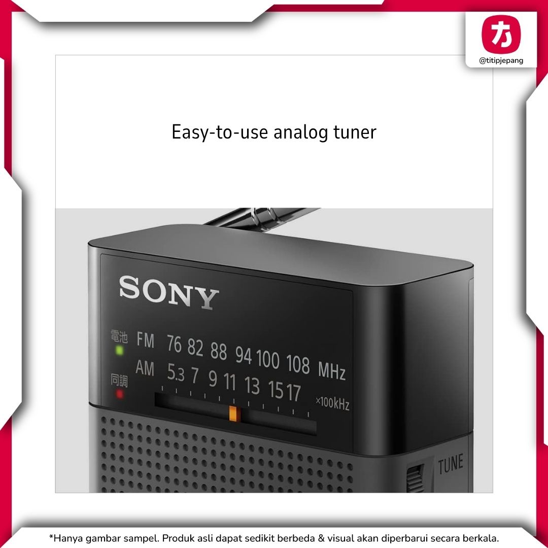 Sony ICF-P27 Handy Portable Radio Black FM AM (Radio Sony)