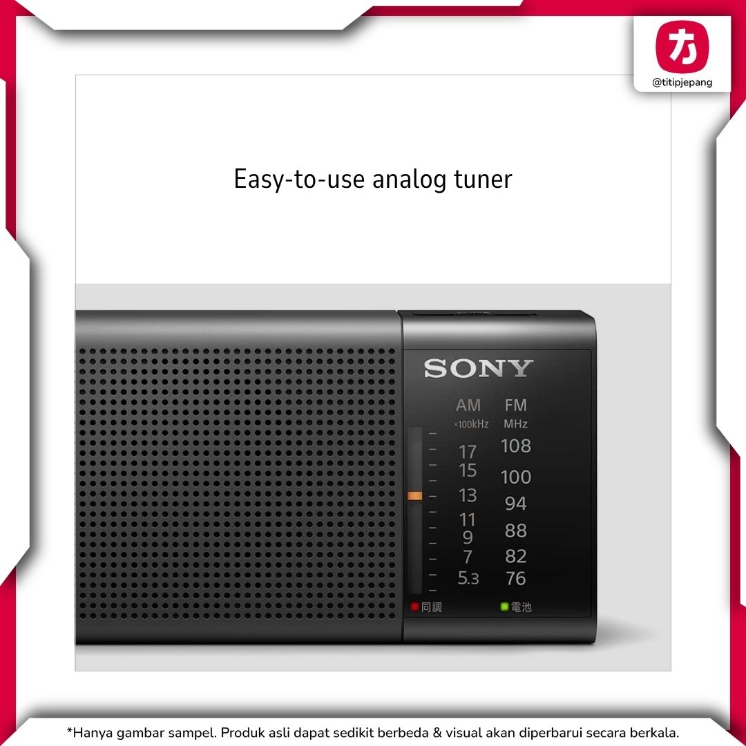 Sony ICF-P37 Handy Portable Radio Black FM AM (Radio Sony)