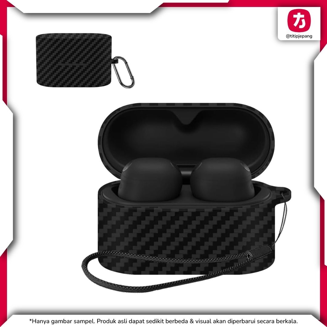LAZIRO Case for SONY WF-1000XM6 Black Carbon Shockproof Waterproof