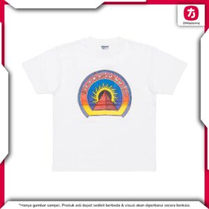 DEVA STATES Pyramid White T-Shirt - Casual Streetwear Kaos DEVA STATES Pyramid White T-Shirt - Casual Streetwear Kaos