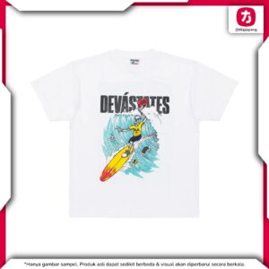 DEVA STATES Adios White T-Shirt - Casual Streetwear Kaos DEVA STATES Adios White T-Shirt - Casual Streetwear Kaos