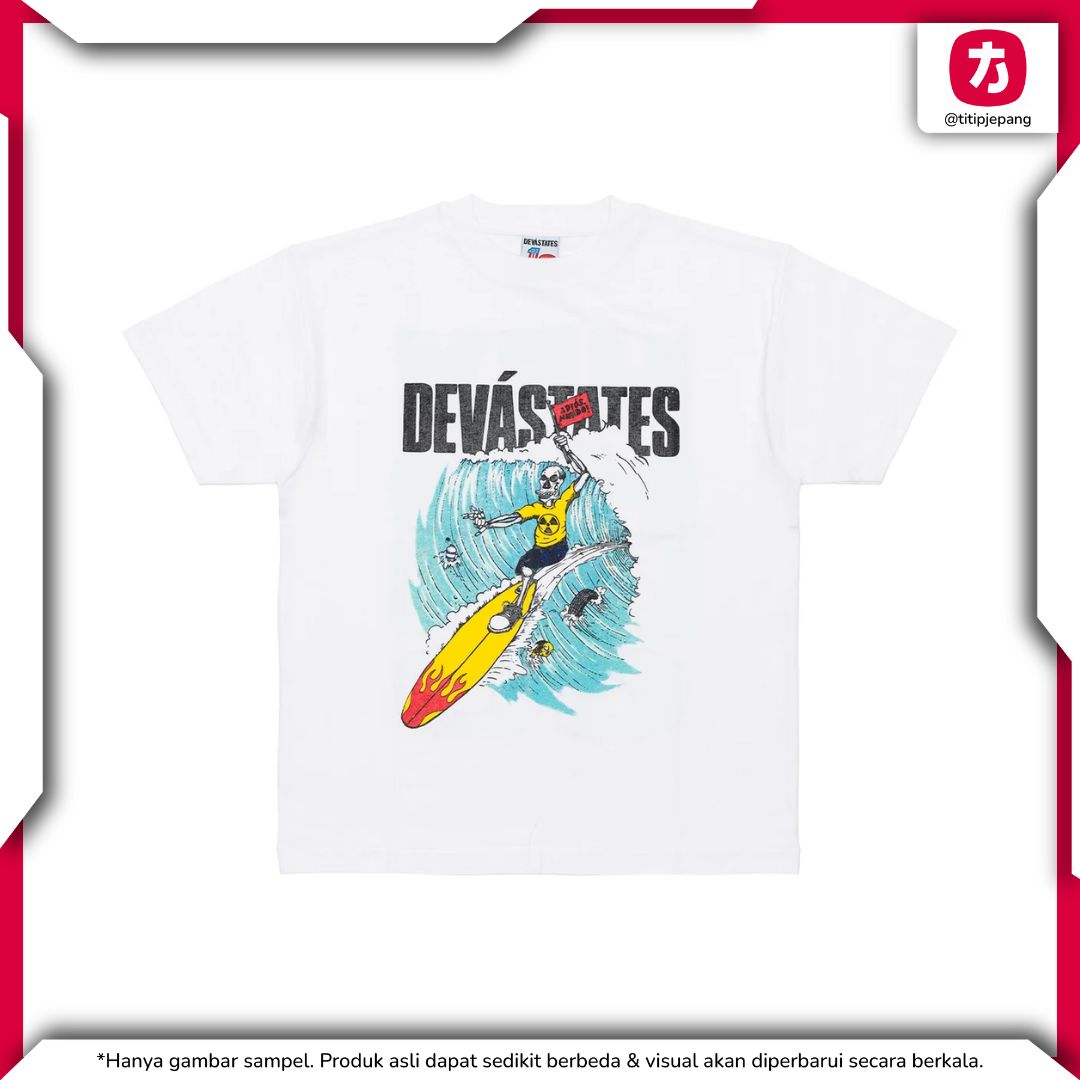DEVA STATES Adios White T-Shirt - Casual Streetwear Kaos