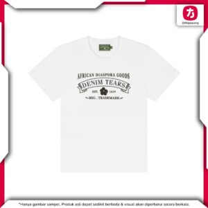 T-Shirt Denim Tears Adg Tee White - Casual Streetwear Pria