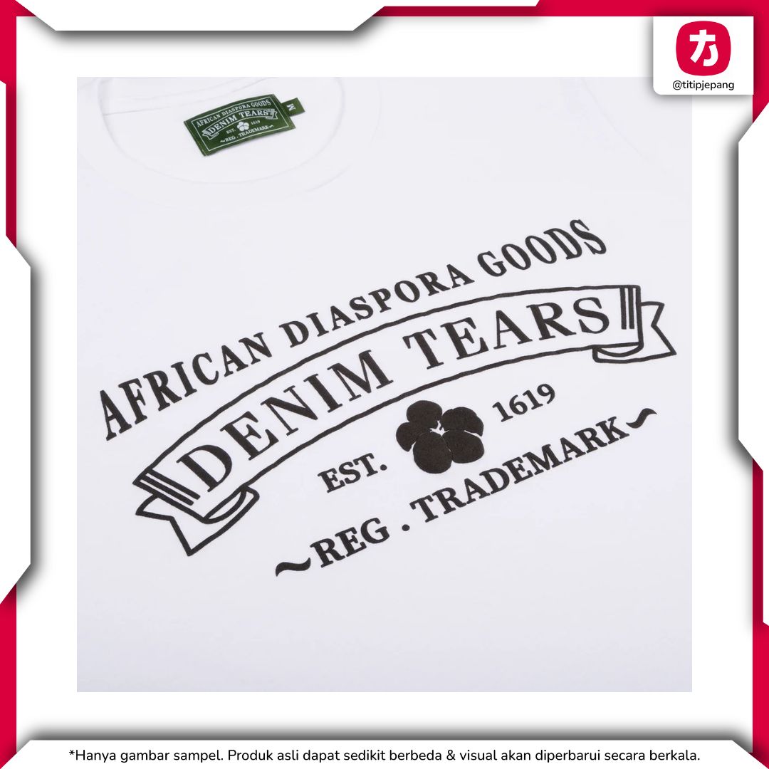 T-Shirt Denim Tears Adg Tee White - Casual Streetwear Pria T-Shirt Denim Tears Adg Tee White - Casual Streetwear Pria