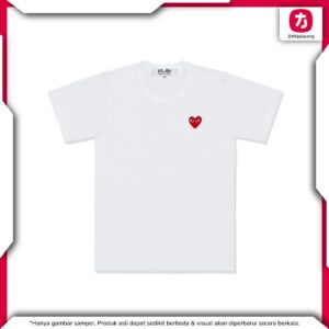 T-Shirt PLAY COMME des GARCONS With Red Emblem Cotton Classic