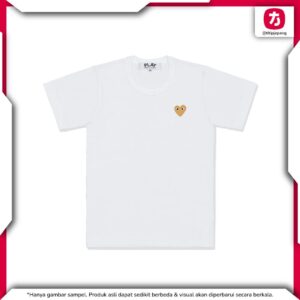 T-Shirt PLAY COMME des GARCONS With Gold Heart Casual T-Shirt PLAY COMME des GARCONS With Gold Heart Casual