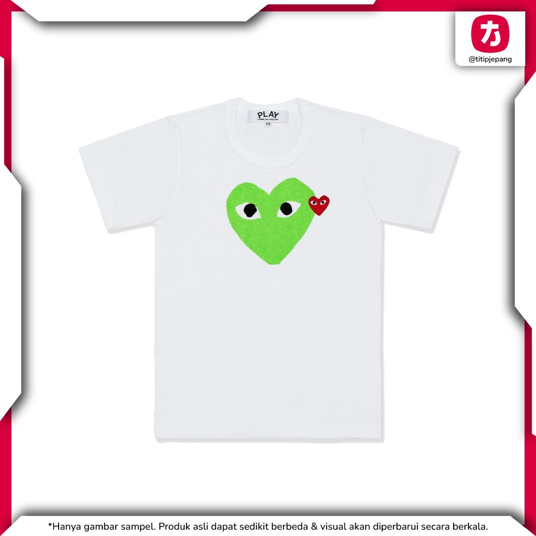 T-Shirt PLAY COMME des GARCONS Printed Heart With Red Emblem T-Shirt PLAY COMME des GARCONS Printed Heart With Red Emblem