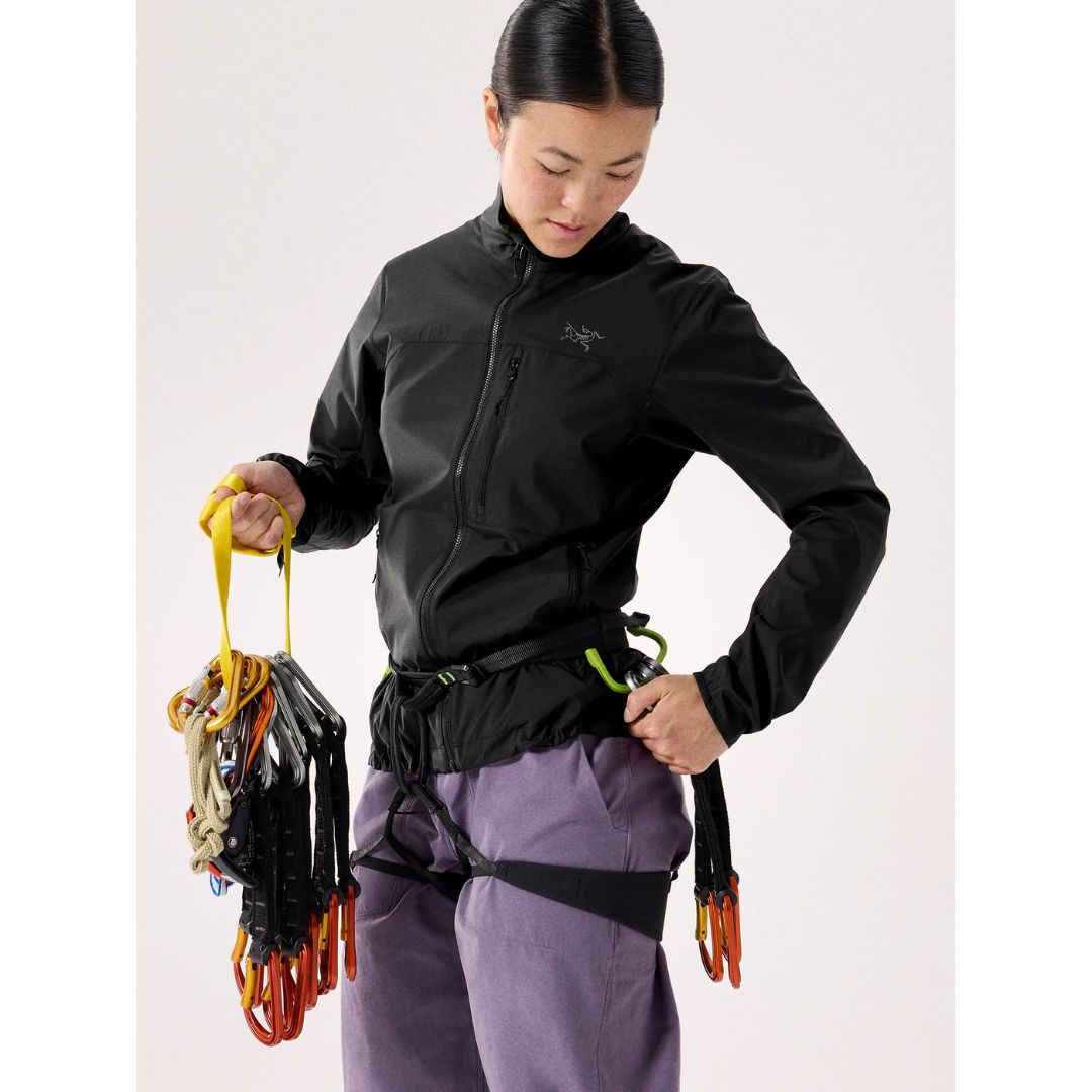 Jacket Windshell Arc'teryx Squamish Jacket Women's Black – Jaket Gunung Ori