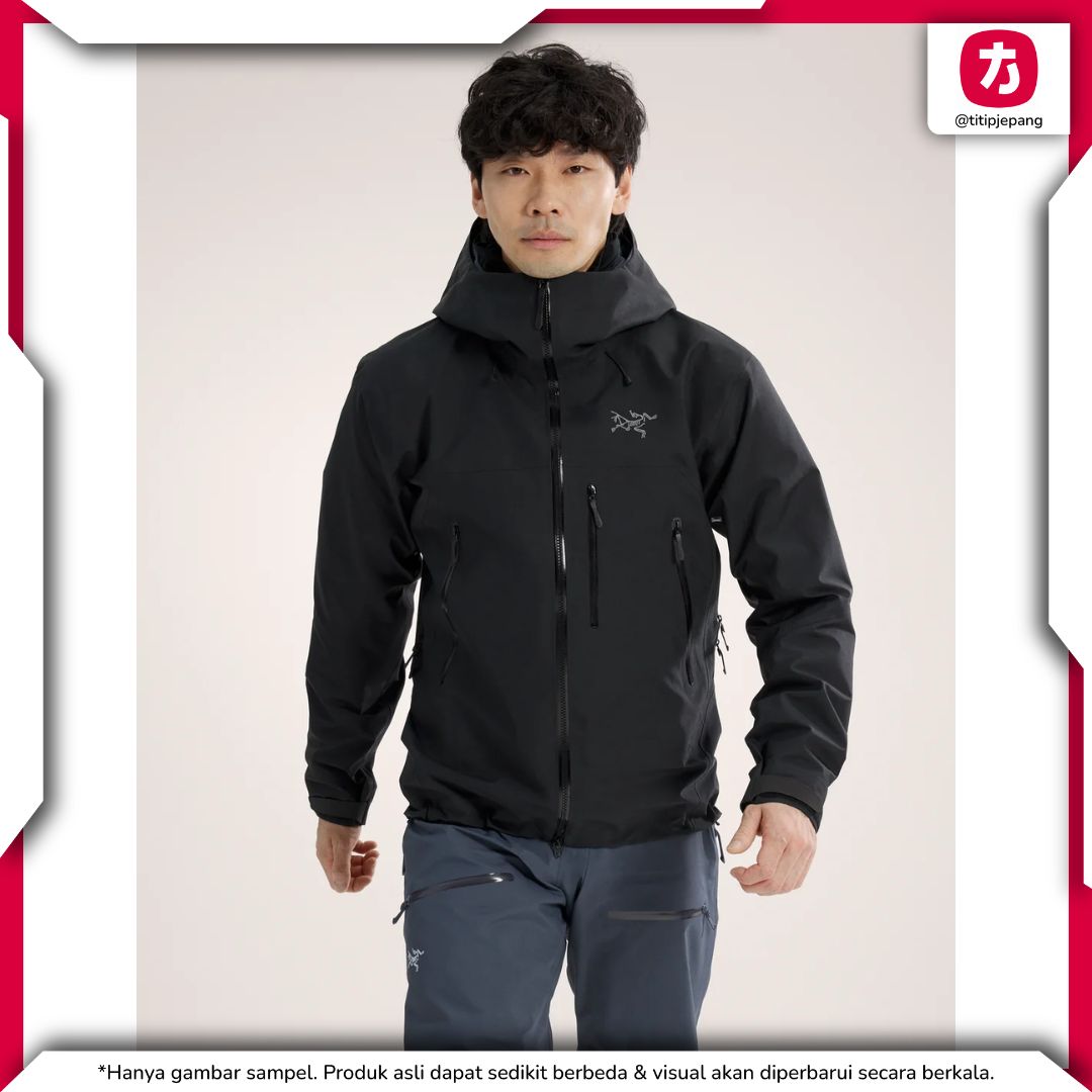 Arcteryx Beta SV Jacket for Men Black Seasalt/Habitat (Jaket Arc'teryx)