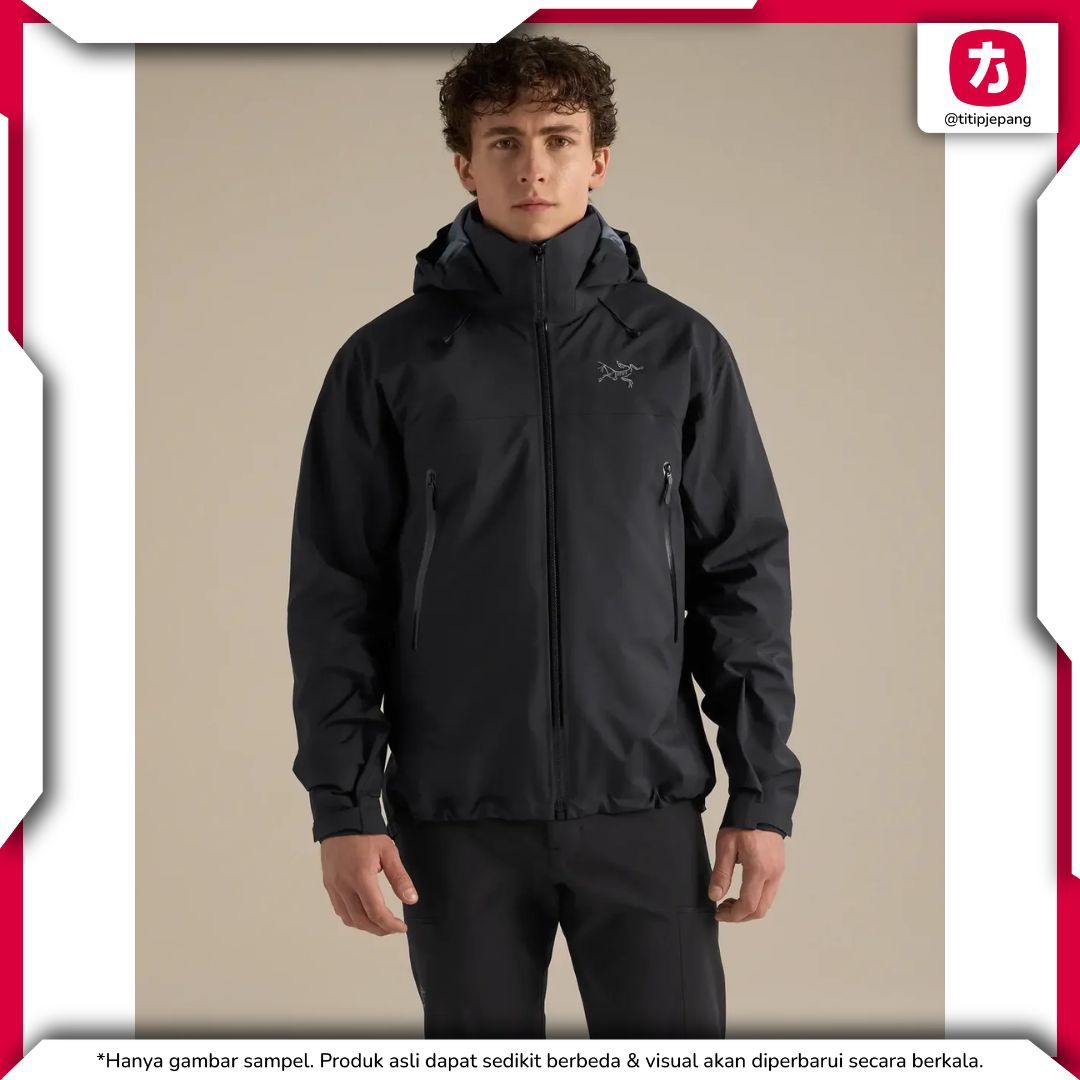  Arcteryx Beta AR Jacket for Men Black (Jaket Arc'teryx) 