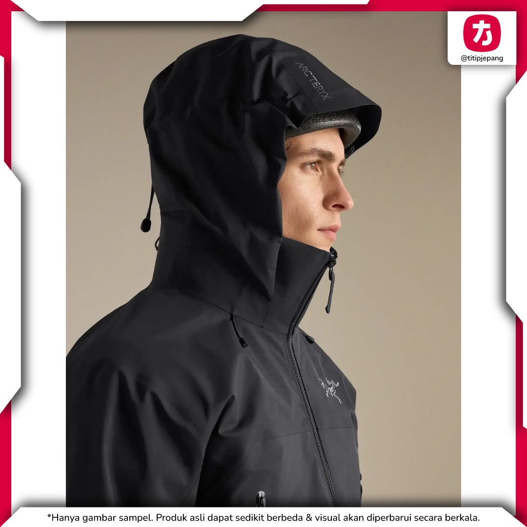  Arcteryx Beta AR Jacket for Men Black (Jaket Arc'teryx) 
