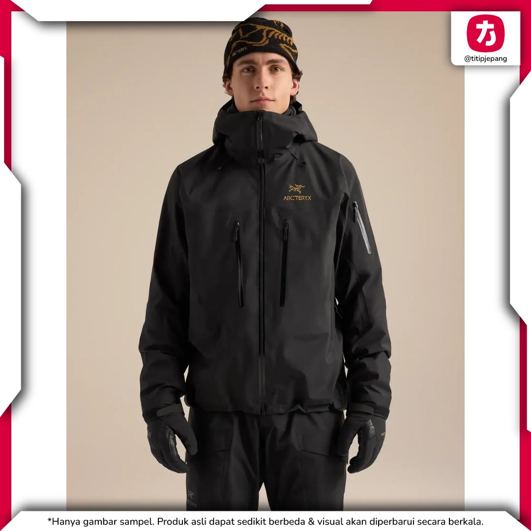  Arcteryx Alpha SV Jacket for Men 24k Balck seasalt/black (Jaket Arc'teryx) 