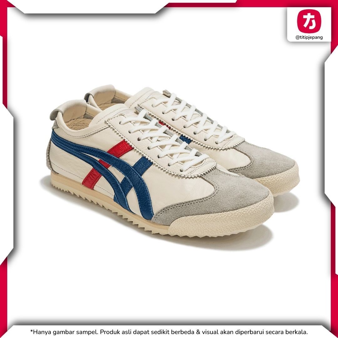  Sepatu Onitsuka Tiger Meksiko 66 Deluxe White Deluxe Blue 