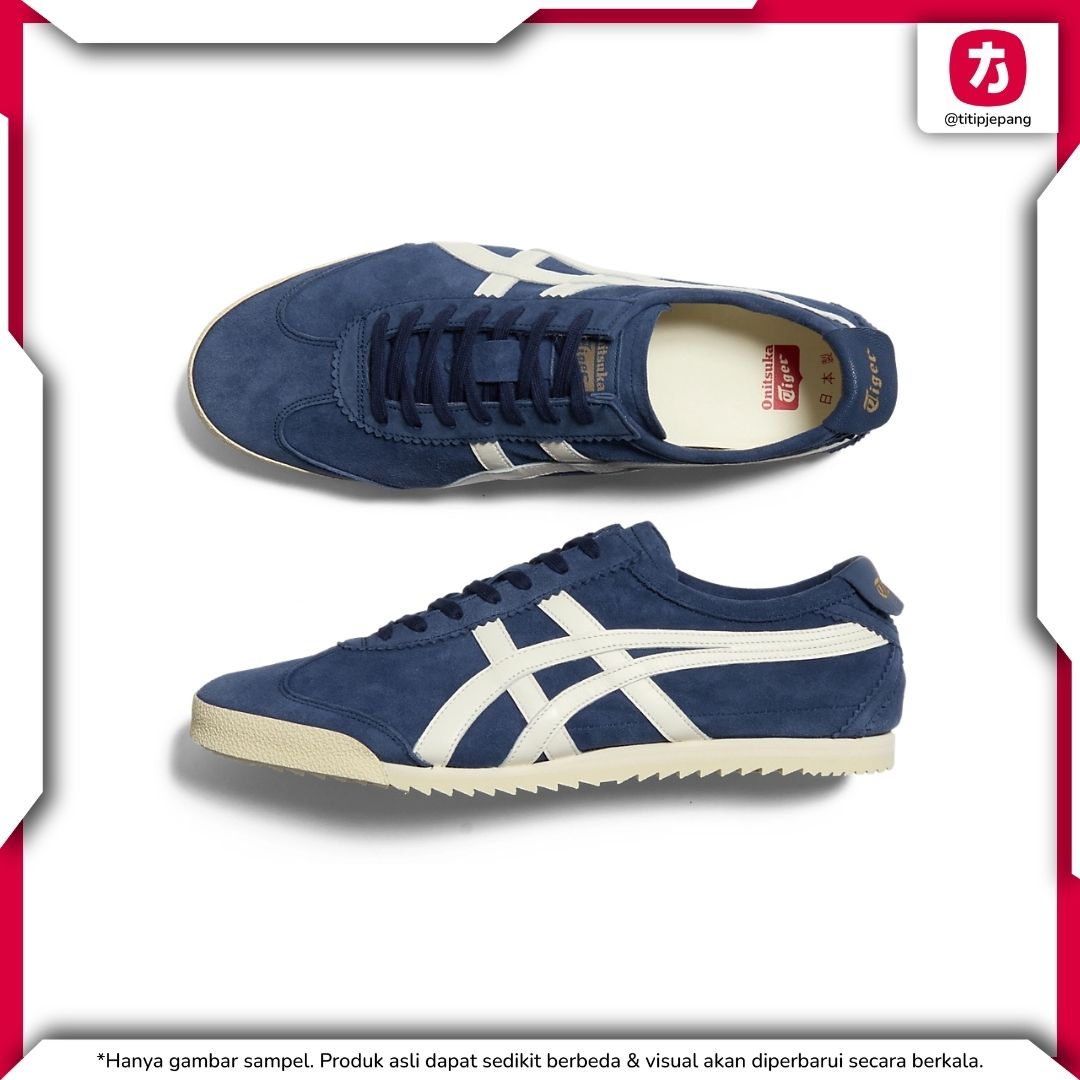  Sepatu Onitsuka Tiger Mexico 66 Deluxe 45 Mako Blue Cream 