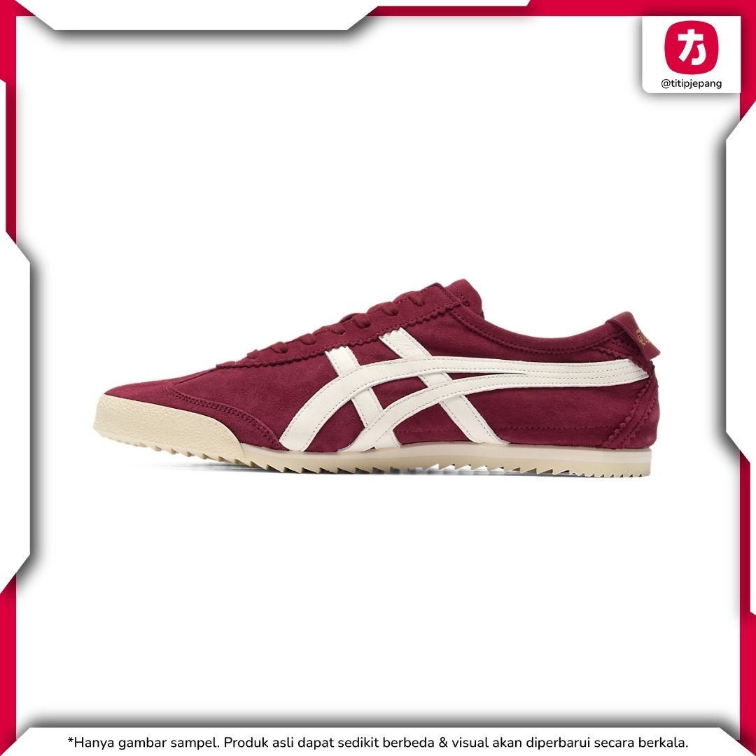 Sepatu Onitsuka Tiger Mexico 66 Deluxe Burgundy Cream (Men) Sepatu Onitsuka Tiger Mexico 66 Deluxe Burgundy Cream (Men)