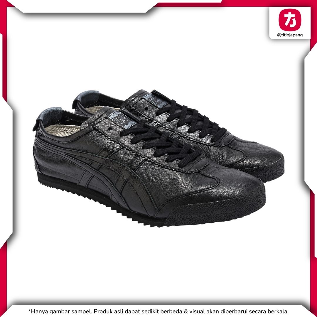 Sepatu Onitsuka Tiger Mexico 66 Deluxe Black Black (Woman) Sepatu Onitsuka Tiger Mexico 66 Deluxe Black Black (Woman)
