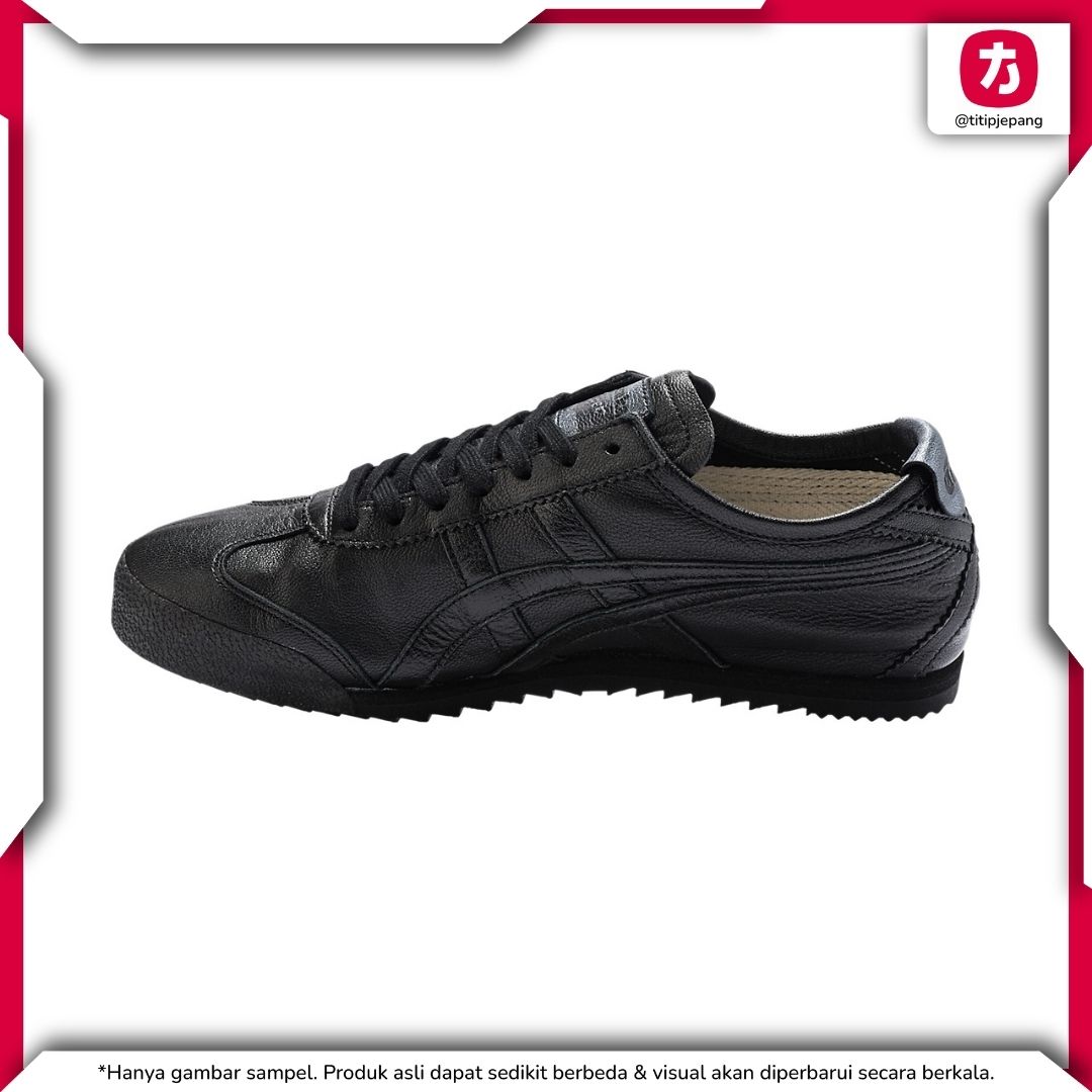 Sepatu Onitsuka Tiger Mexico 66 Deluxe Black Black (Woman) Sepatu Onitsuka Tiger Mexico 66 Deluxe Black Black (Woman)
