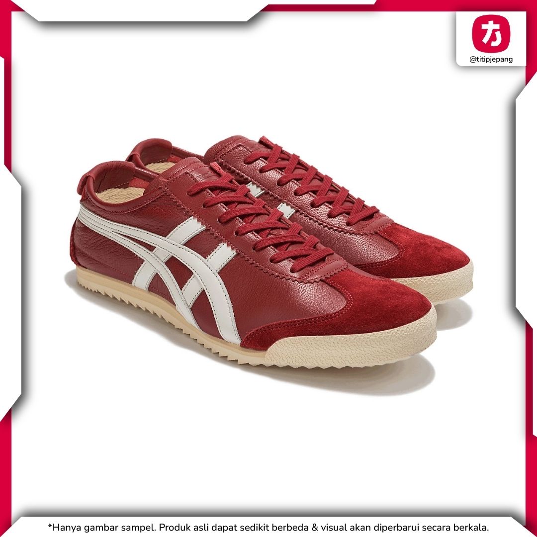 Sepatu Onitsuka Tiger Mexico 66 Deluxe Burgundy White (Men)