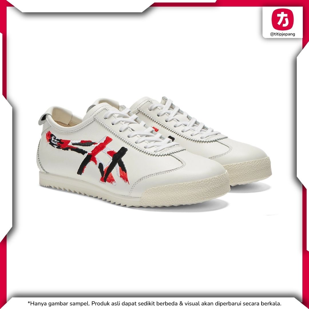 Sepatu Onitsuka Tiger Mexico 66 Deluxe White Classic Red (Woman)
