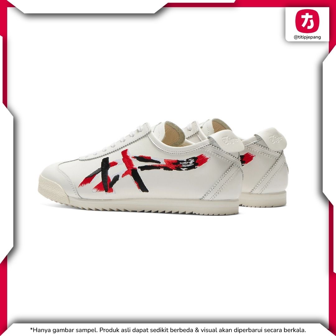 Sepatu Onitsuka Tiger Mexico 66 Deluxe White Classic Red (Woman)
