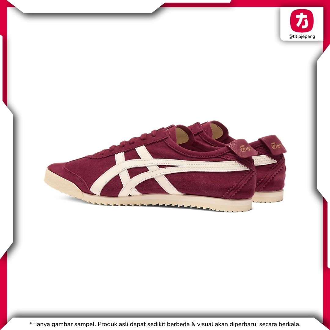  Sepatu Onitsuka Tiger Mexico 66 Deluxe Burgundy Crean (Men) 