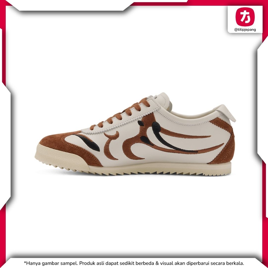 Sepatu Onitsuka Tiger Mexico 66 Deluxe White Brown (Woman)