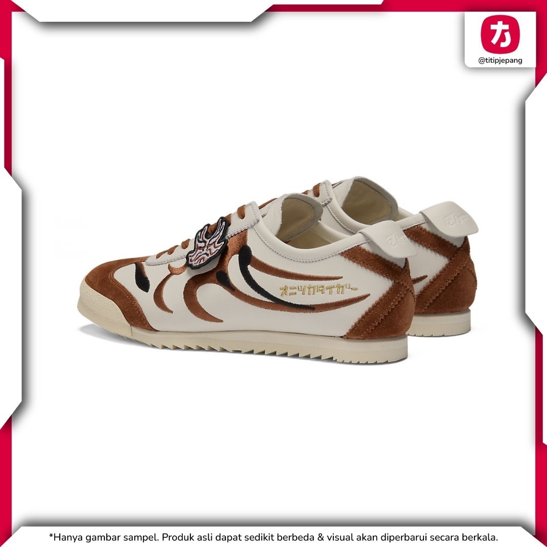 Sepatu Onitsuka Tiger Mexico 66 Deluxe White Brown (Woman) Sepatu Onitsuka Tiger Mexico 66 Deluxe White Brown (Woman)