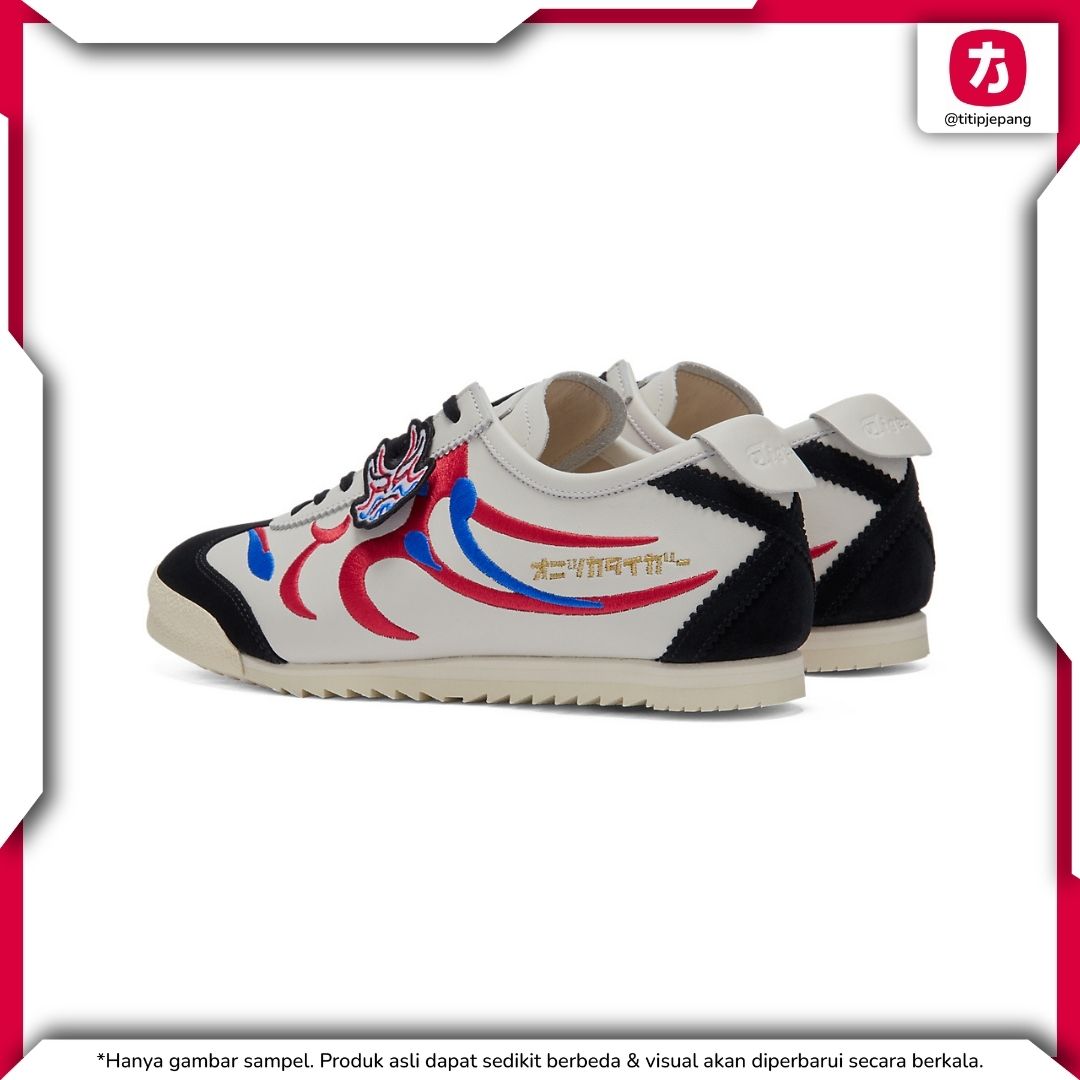 Sepatu Onitsuka Tiger Mexico 66 Deluxe White Fiery Red (Woman)