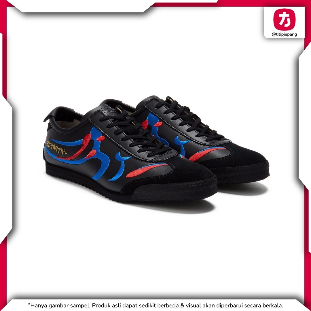  Sepatu Onitsuka Tiger Mexico 66 Deluxe Black Directoire Blue (Men) 