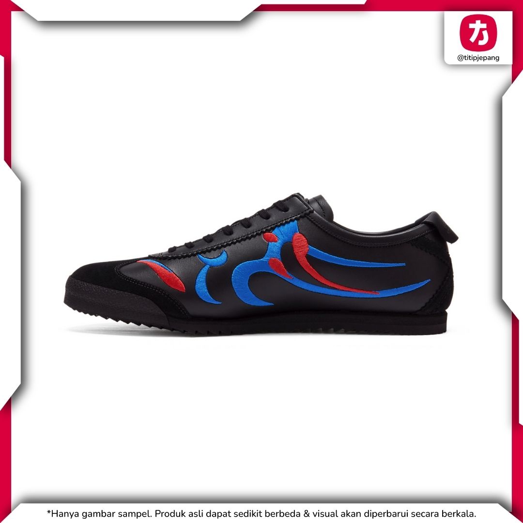 Sepatu Onitsuka Tiger Mexico 66 Deluxe Black Directoire Blue (Men) 