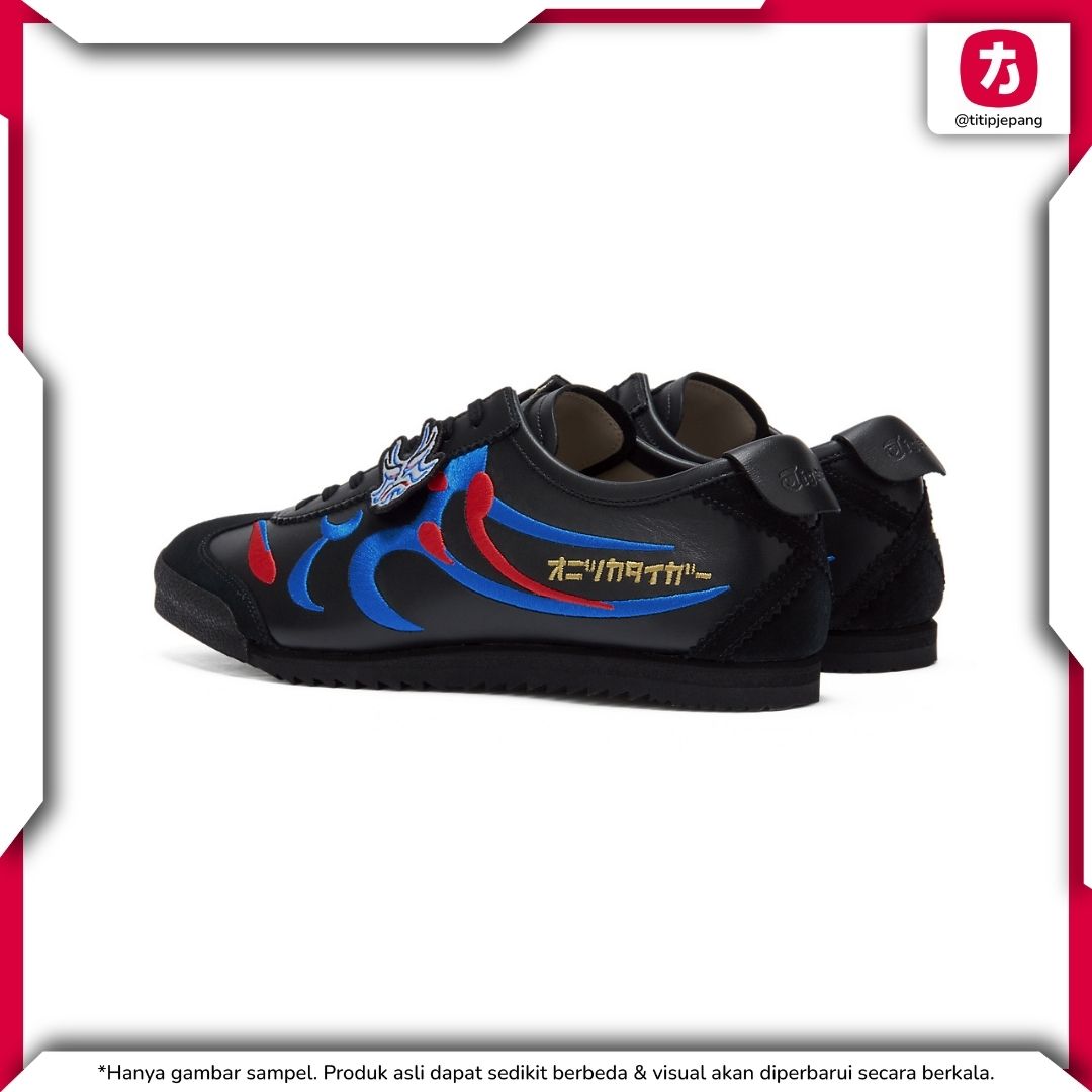 Sepatu Onitsuka Tiger Mexico 66 Deluxe Black Directoire Blue (Men) 